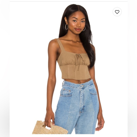 Lovers and Friends Steph Tank Top in Tan 💁🏽‍♀️ - Picture 2 of 4